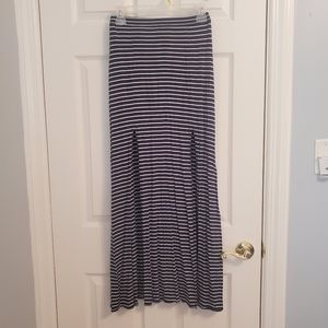 Abercrombie & Fitch | Navy & White Maxi Skirt